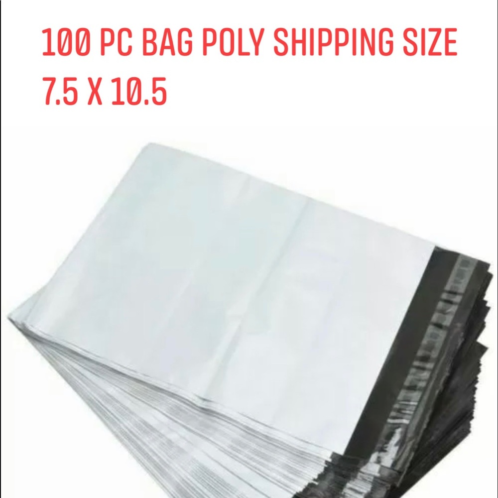 100 pc bag shipping size 7.5x10.5
